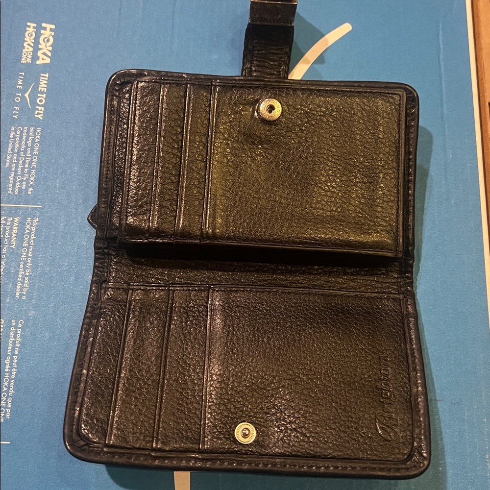 Brighton Bellisimo Black Leather Wallet with Heart Accent - Picture 4 of 8